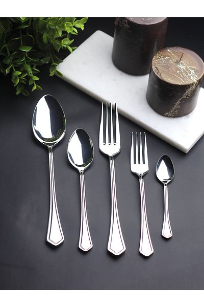 Rollers Petra 60 Piece Fork Spoon Set for 12 People