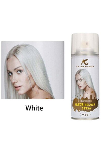 AMYTIS GARDEN اميتيس جاردن بخاخ تلوين الشعر مؤقت لون أبيض 135 مل