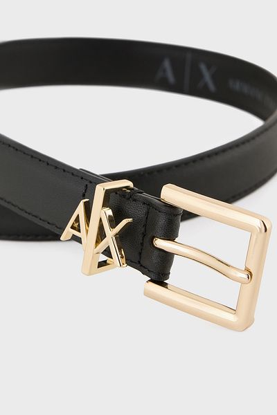 Armani Exchange Thin Belt with Leather Logo Belt 941182 4R759 00020