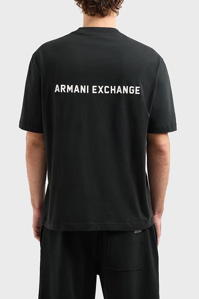 Armani Exchange Armani Exchage 100% βαμβακερό κανονική εφαρμογή μπροστά και πίσω με λογότυπο Μπλουζάκια Ανδρικά T SHIRT XM 000588   AF12308 UB00