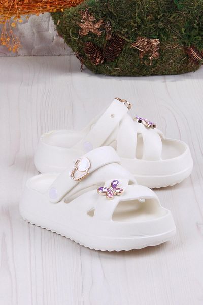 fort Clx 6980 Beach Sea Pool Slippers Lightweight Comfortable Flexible Girls Slippers