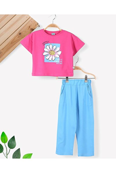 Ege Bebek Devojčički komplet gornjeg i donjeg dela sa pantalonama, uzrast 6-7...