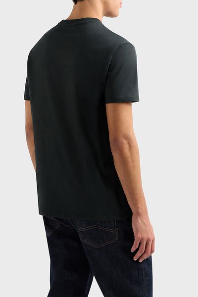 Armani Exchange Armani Exchage 100% bumbac, cu croială normală, cu decolteu, cu logo, tricou pentru bărbați 8NZT91 Z8H4Z UB001