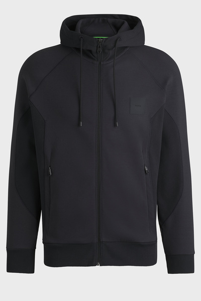 BOSS Pamuklu Regular Fit Kapüşonlu Fermuarlı Sweat Erkek SWEAT 50537204 001