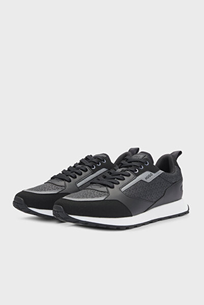 HUGO Monogram Logo Baskılı Sneaker Ayakkabı Erkek AYAKKABI 50536205 001
