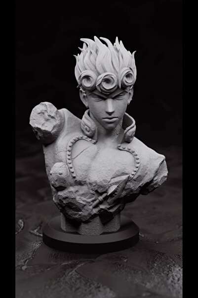 Manga Giorno Giovanna Büst Figür - JoJo's Bizarre Adventure Figür - Jojo Figür Büst Heykel