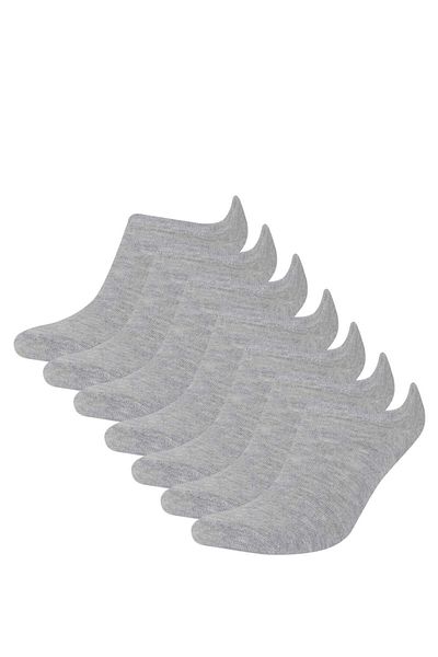 DeFacto Men's 7-Pack Cotton Sneaker Socks F1109Axns