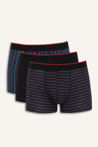 DeFacto Regular Fit Ριγέ 3 Πακέτο Boxer B7943ax25sp