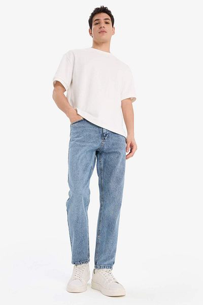 DeFacto 100% βαμβάκι 90's Slim Fit Skinny Fit Ψηλόμεσο Skinny Leg Jean Παντελόνι E1614ax25sp