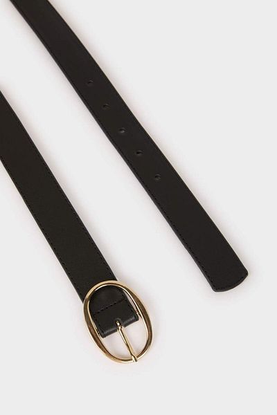 DeFacto Women's Oval Buckle Faux Leather Jean Belt F1901Axns