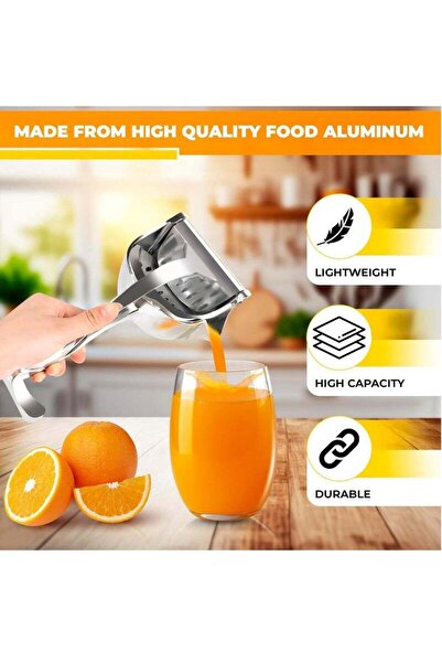 Yelajoy Handheld Juicer, Stainless Steel, Easy to Clean, Suitable for Citrus, Lemon, Lime and Other Fruits