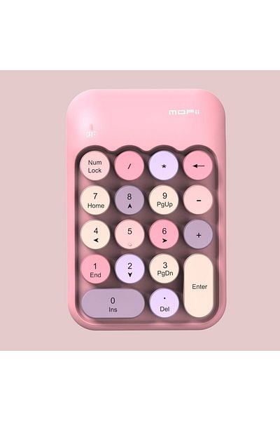 Choice Pink Color Mofii Wireless Numeric Keypad,colorful Retro Mini Portable Numeric Keypad,2.4g Wireless E