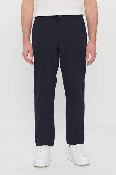 ALTINYILDIZ CLASSICS Men's Navy Blue Relax Fit Relaxed Fit Elastic Waist Stretchy Suit Pants with Pockets