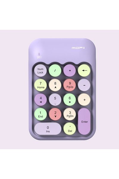 Choice Purple Color Mofii Wireless Numeric Keypad,colorful Retro Mini Portable Numeric Keypad,2.4g Wireless