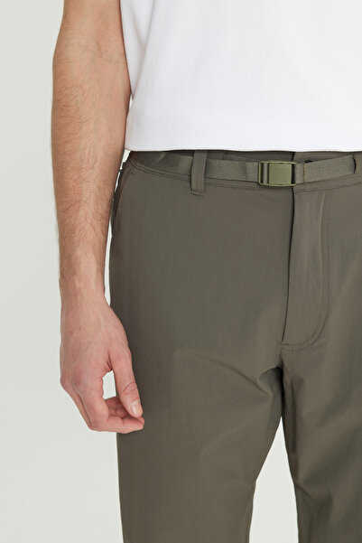 ALTINYILDIZ CLASSICS Ανδρικό παντελόνι Khaki Relax Fit Relaxed Cut ελαστικό στη μέση ελαστικό κοστούμι με τσέπες