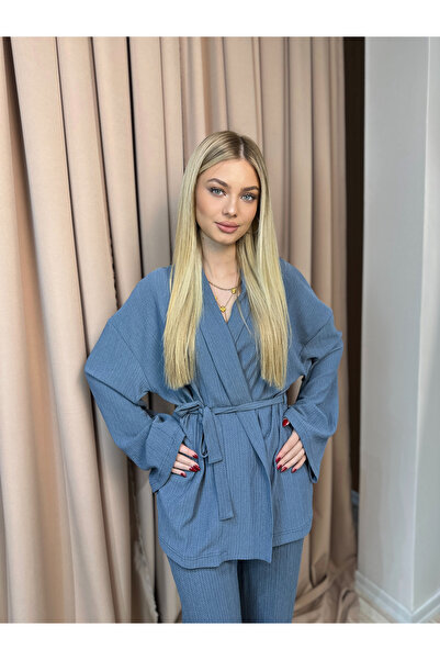 BY SE'MAS WEAR ΣΕΤ ΚΙΜΟΝΟΥ ΠΡΕΜΙΟΥΜ ΜΕ ΔΙΠΛΟ ΜΠΡΟΣΤΙΝΟ ΔΕΣΜΕΥΣΜΕΝΟ ΛΑΣΤΙΧΟ