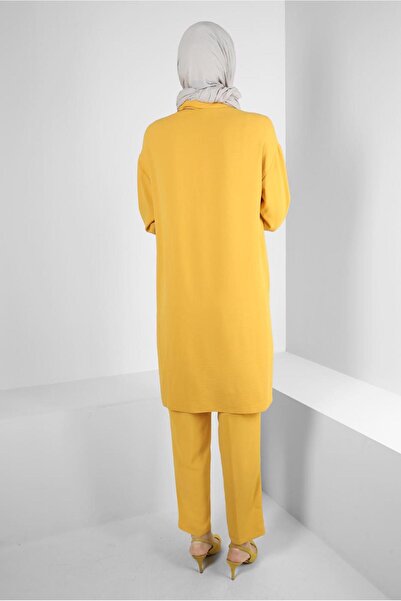 Alvina SHIRT COLLAR, ELASTIC WAIST, DOUBLE PANT SET 43820