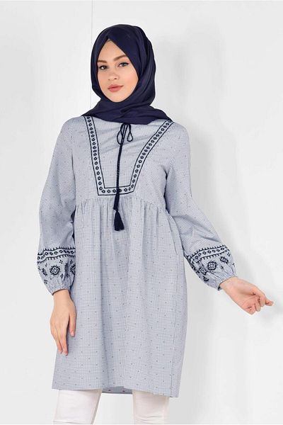 Alvina Embroidered Cotton Tunic 4857