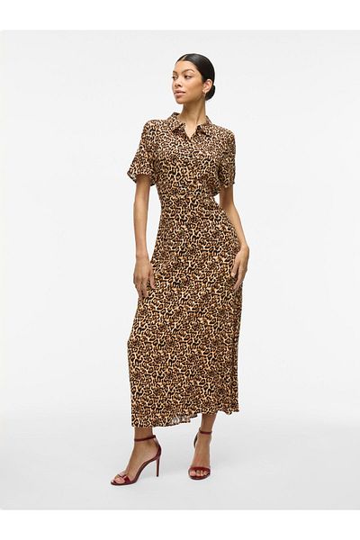 VILA Blusenkleid Maxi