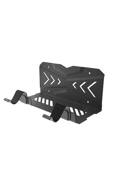 FlashHawk PS5 Wall Mount, PS5 Wall Mount Kit with 2 Detachable Controller Holder, Solid Metal with Accessories