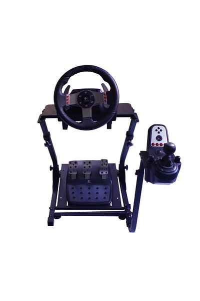 FlashHawk Foldable Racing Steering Wheel Stand for Logitech G25/G27/G29/G920/AG204 and Thrustmaster