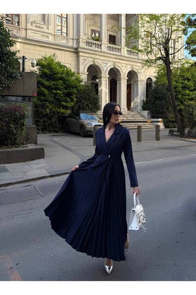 Rabury Butik Elizabeth Pleated Skirt & Jacket Look Dress