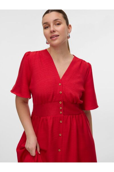 Veromoda Curve Kleid VMCMELANEY Midikleid