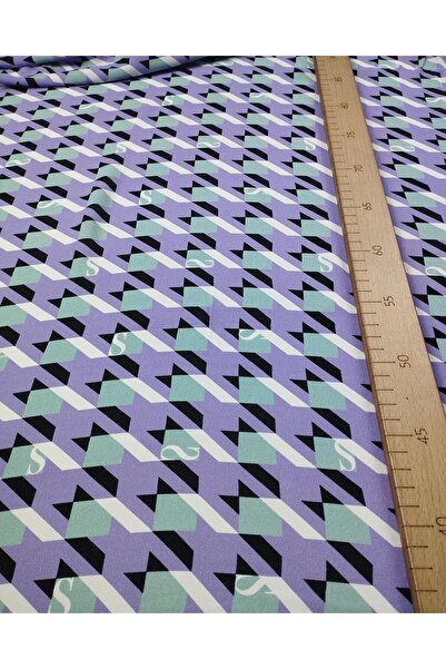 Kumaş Parça 100% viscoză în culorile violet mentă țesut subțire Lățime: 135