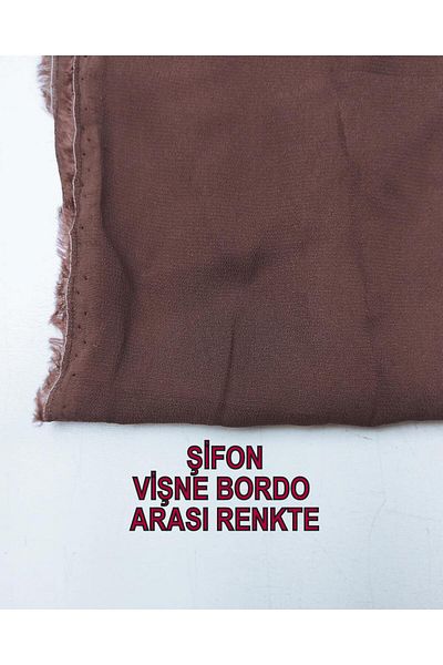 Kumaş Parça Σιφόν σε χρώμα Cherry Rotten Claret Red (Πλάτος 135 cm x Μήκος 170 cm)
