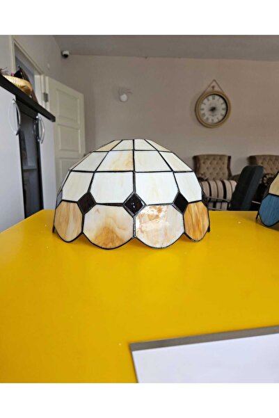 yüceeller Vitray Ayarlanabilir Sarkıt Avize Kahverengi 25cm (10")