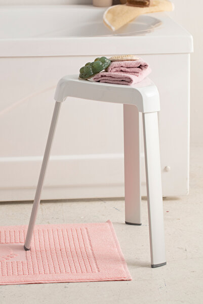 Prima Nova Paslanmaz Aluminyum Banyo Taburesi Beyaz 120 Kg Taşıma