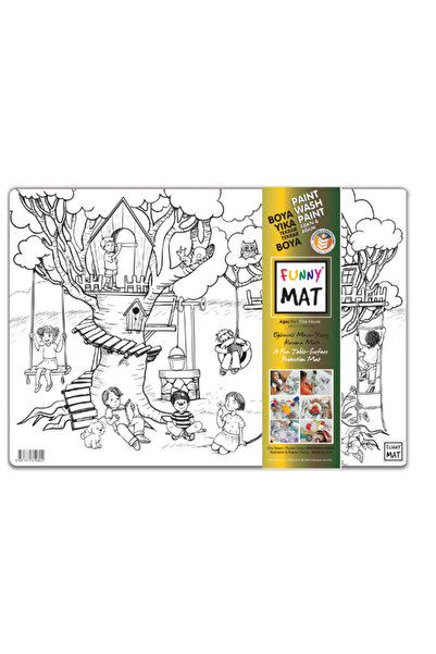 Akademi Çocuk - Funny Mat Ağaç Ev | 33,5 x 48 cm