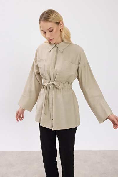 Birgül Bektaş Πουκάμισο με διπλή τσέπη Mink