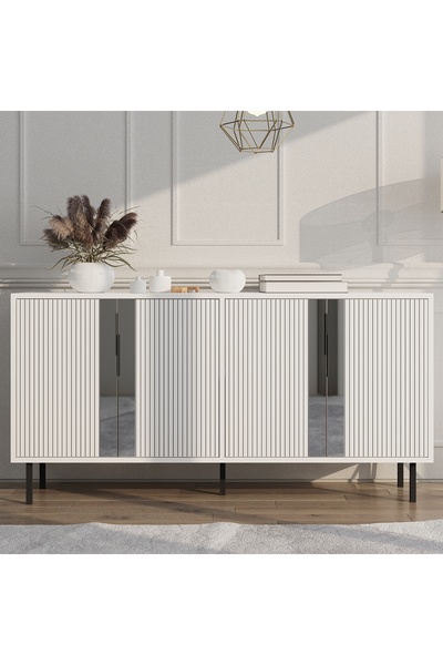 MERT SERT MOBİLYA Caresa 150cm Konsol,Tv Sehpası, Tv Ünitesi, Kahve Köşesi, Banyo Dolabı, Çok Amaçlı Dolap