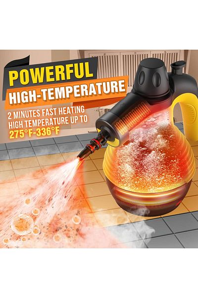 fulina High Pressure Handheld Steam Cleaner Set, With 9PCS Accessories, Handle Lock, 1050W, for Cleaning