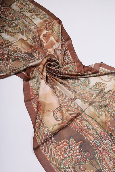 Levidor Patterned Indian Silk Shawl - Pattern-03 - Color-08