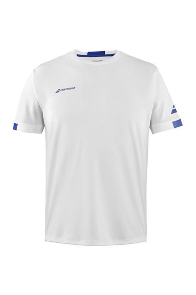 BABOLAT Play Crew Neck Unisex Children's White T-Shirt Unisex Children's T-Shirt 3Bp2011
