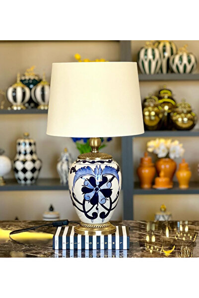 MIARIK DESIGN & DEKORASYON Dekoratif Seramik Küp Can Model Abajur