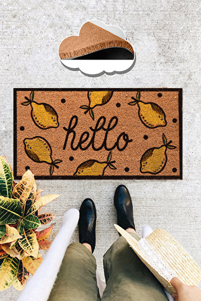 Chilai Home COCO LEMON Natural Koko Mat, Bristle Door Mat