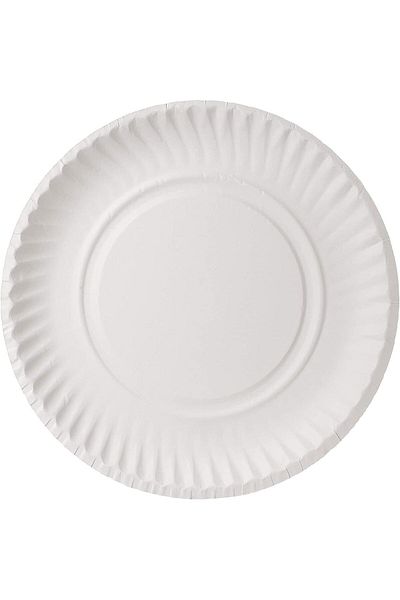 COOYA 100 Pack Disposable Tableware, for BBQ Party, Picnics, Travel, Microwavable, Recyclable(White)