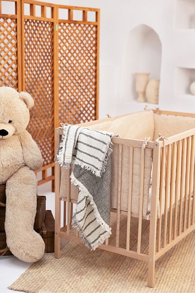 MİLNA BABY&KİDS Double Sided Muslin Blanket - Four Layer Muslin Blanket, Baby Blanket