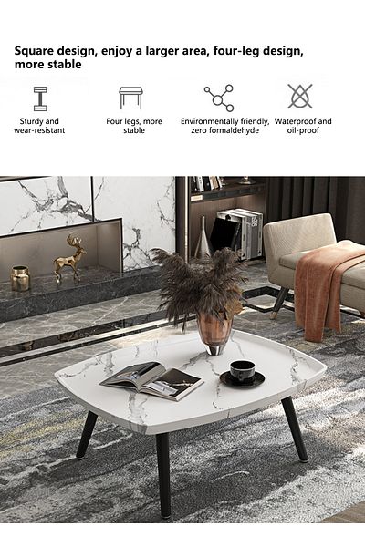 sharpdo Coffee Table 2 Piece Set, Coffee Table Sofa Table, Home Decor Plant Stand