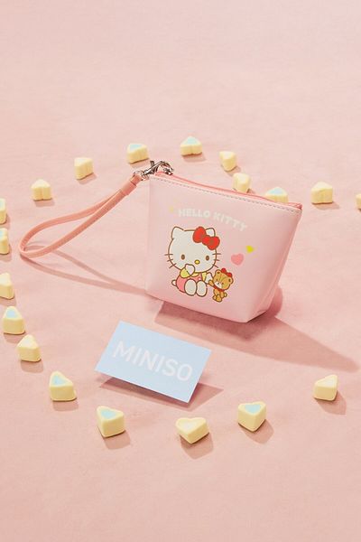 Miniso Sanrio Licensed Pentagonal Mini Coin Purse - Hello Kitty