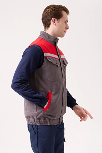 Kardelen İş Elbiseleri Royal Зимовий робочий жилет - теплоізоляційний, вітрозахисний, з великою кількістю кишень та світловідбиваючими елементами