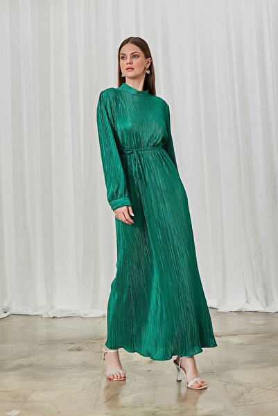 Birgül Bektaş Green Elvis Evening Dress