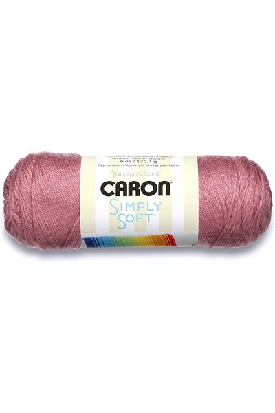 Caron Simply Soft Solids Yarn (4) Medium Gauge 100% Acrylic - 6 oz - Plum Wine