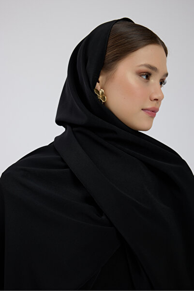 Birgül Bektaş Black Crystal Crepe Shawl