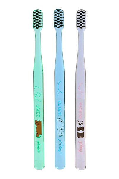 Miniso We Bare Bears Lisanslı 3'lü Diş Fırçası