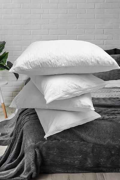 SER&YAT 4 Pcs Pillow Mat Microfiber Quilted Pillow Mat Waterproof Pillow Case 50x70 CM