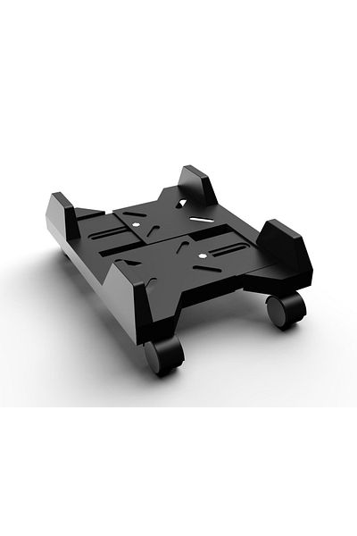 FlashHawk Mobile Computer CPU Tower Stand,Adjustable PC Console Holder for Home Office